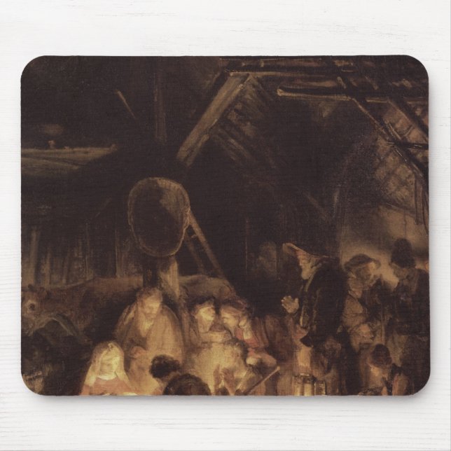 Adoration of the Shepherds, 1646 Mouse Pad (Front)