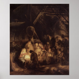 Adoration of the Shepherds, 1646 Poster