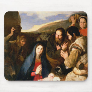 Adoration of the Shepherds, 1650 Mouse Pad