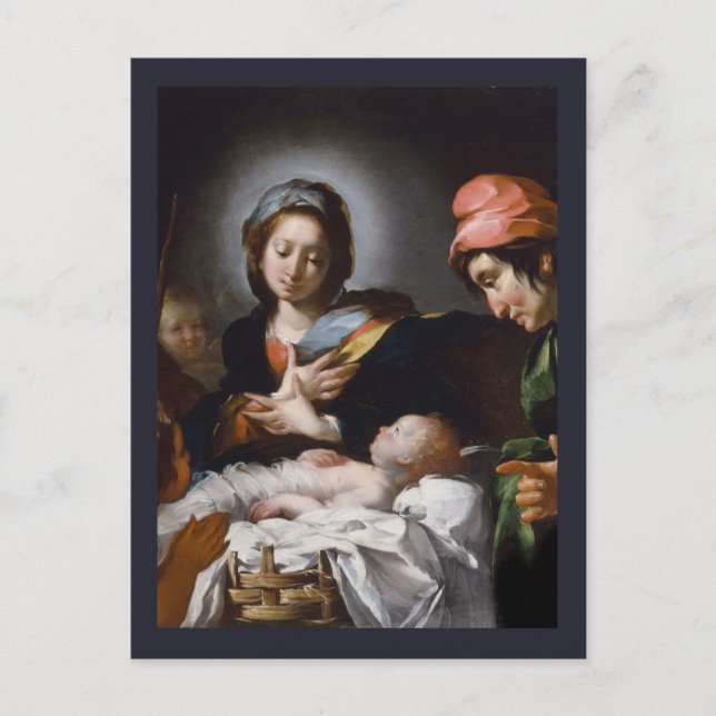 Adoration of the Shepherds 17th Century Postcard (Front)