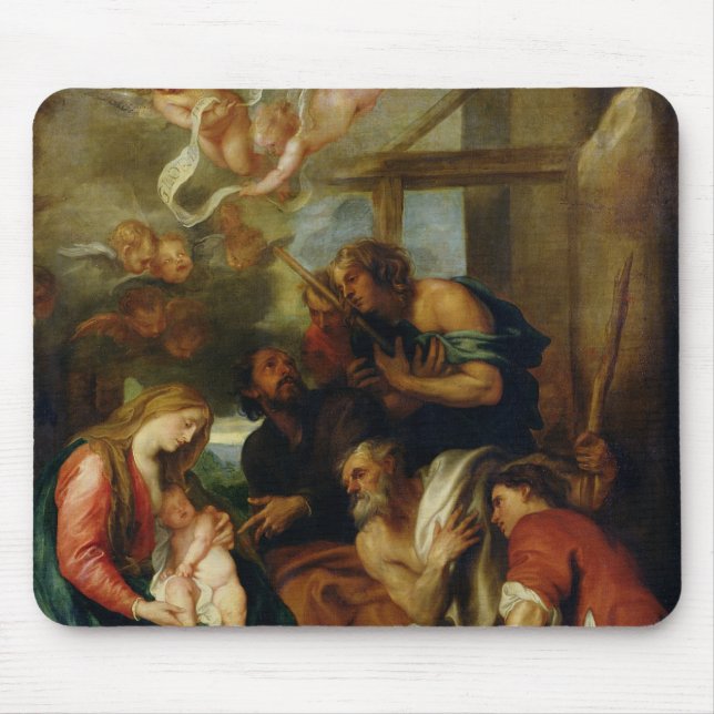 Adoration of the Shepherds 2 Mouse Pad (Front)