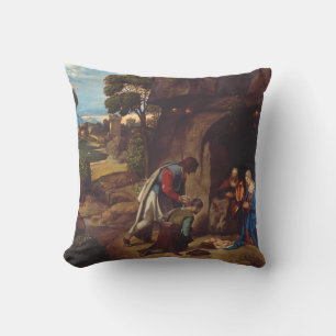 Adoration of the Shepherds by Giorgione Cushion
