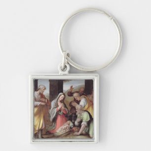 Adoration of the Shepherds, c.1500 (tempera on pan Key Ring