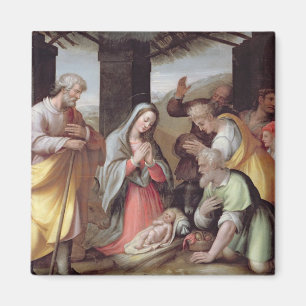 Adoration of the Shepherds, c.1500 (tempera on pan Magnet
