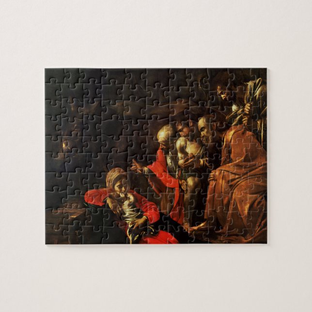 Adoration of the Shepherds (Caravaggio) Jigsaw Puzzle (Horizontal)
