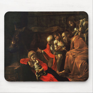 Adoration of the Shepherds (Caravaggio) Mouse Pad