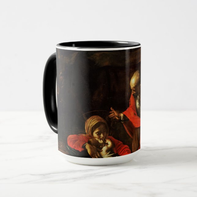 Adoration of the Shepherds (Caravaggio) Mug (Front Left)