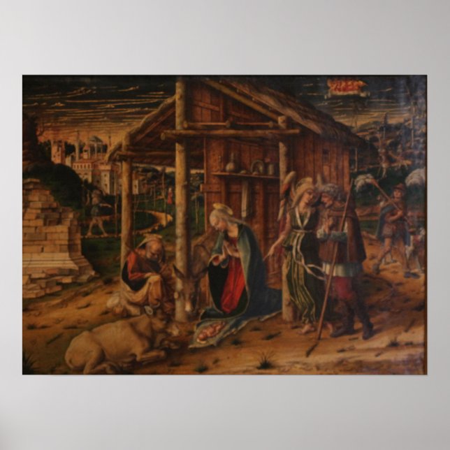 Adoration of the Shepherds - Carlo Crivelli Poster (Front)
