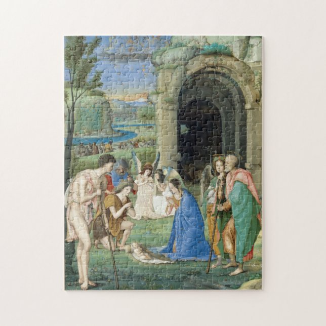 Adoration of the Shepherds, circa 1500 Jigsaw Puzzle (Vertical)