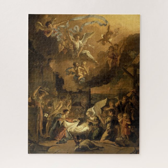 Adoration of the Shepherds Fine Art Christmas Jigsaw Puzzle (Vertical)