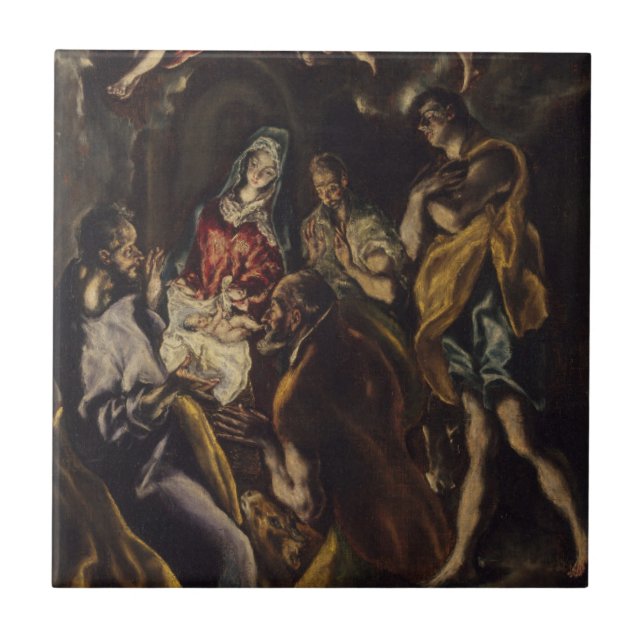 Adoration of the Shepherds Tile (Front)