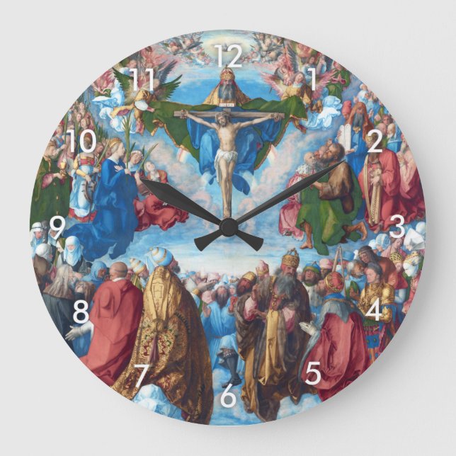 Adoration of the Trinity, Albrecht Durer Large Clock (Front)