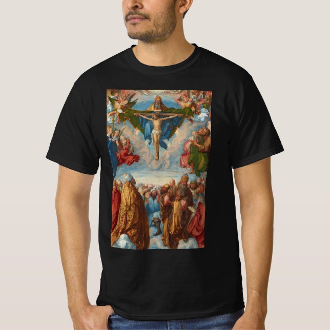 Adoration of the Trinity detail by Albrecht Durer T-Shirt (Front)