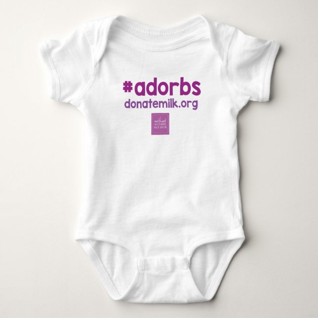 #adorbs onsie baby bodysuit (Front)