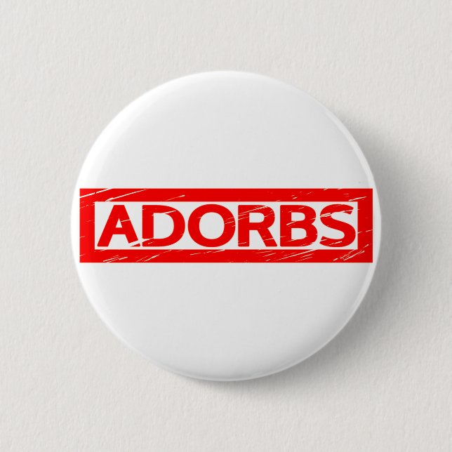 Adorbs Stamp 6 Cm Round Badge (Front)