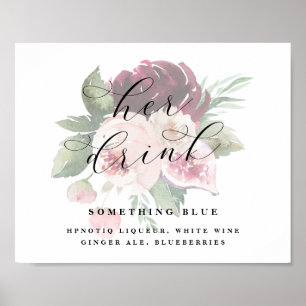 Adore Her Drink Bride's Cocktail Wedding Bar Sign