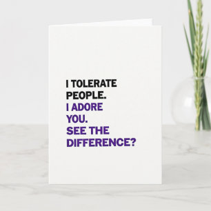 Adore You Difference Card