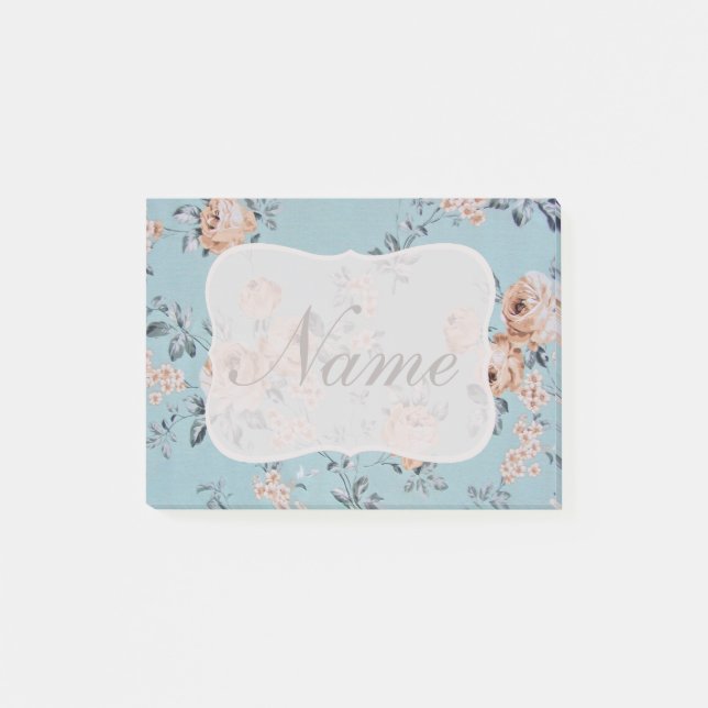 Adoring Flowers - Post-it® Notes 4" x 3" Wedding (Front)