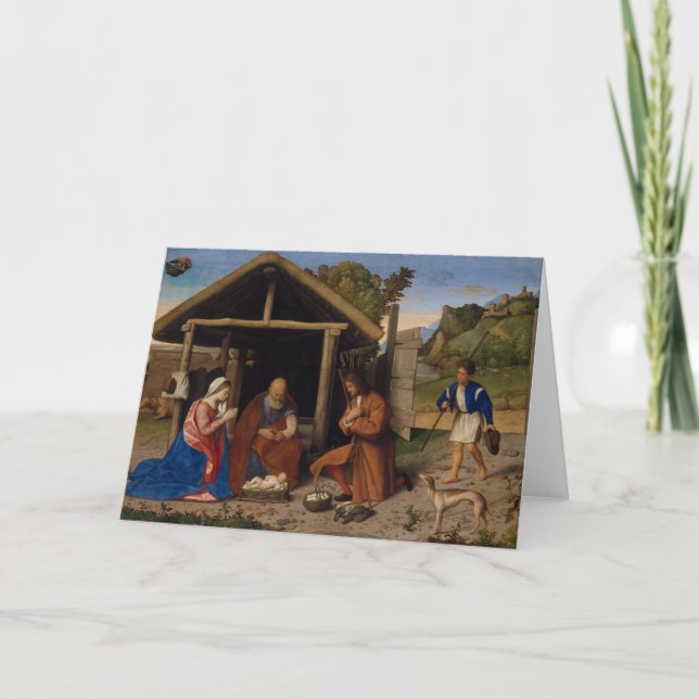 Adoring Shepherds Holiday Card (Front)