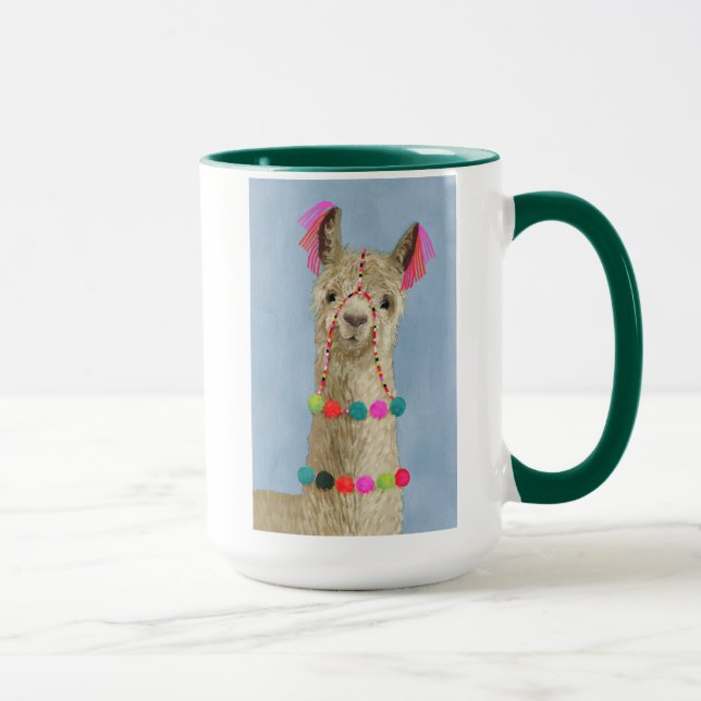 Adorned Llama - Beige Mug (Right)