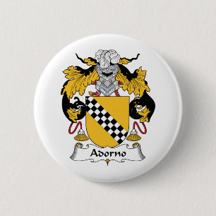 Adorno Family Crest 6 Cm Round Badge