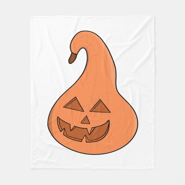 Adorobale Pumpkin Fleece Blanket (Front)