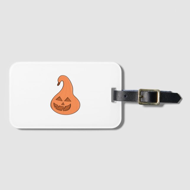 Adorobale Pumpkin Luggage Tag (Front Horizontal)