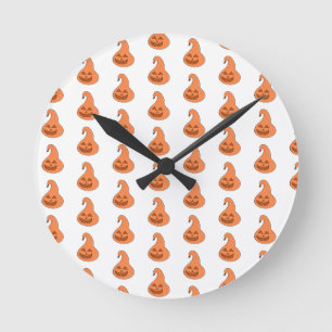 Adorobale Pumpkin Round Clock