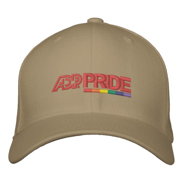 ADP Pride Flexfit Wool Cap – Khaki (Front)