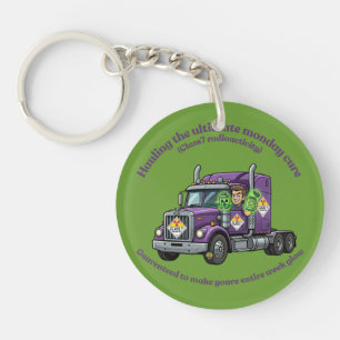 ADR Class 7 Radioactive Hazmat Driver & Logistic Key Ring