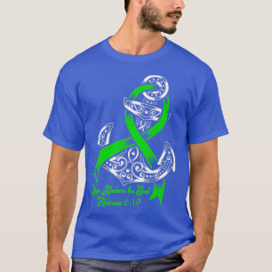 Adrenal Cancer Awareness  Hope Anchors The Soul T-Shirt