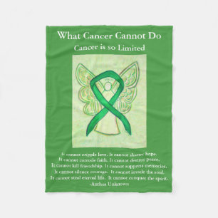 Adrenal Cancer Awareness Ribbon Fleece Blanket