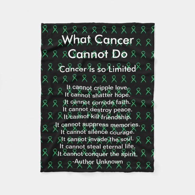 Adrenal Cancer Awareness Ribbon Fleece  Blankets (Front)
