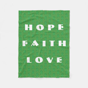 Adrenal Cancer Awareness Ribbon Fleece Blankets