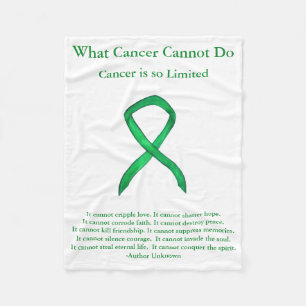 Adrenal Cancer Awareness Ribbon Fleece Blankets