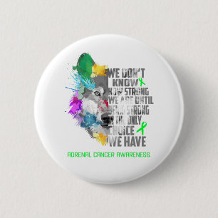 Adrenal Cancer Awareness Ribbon Support Gifts 6 Cm Round Badge