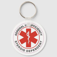Adrenal Insufficiency: Steroid Dependent key chain