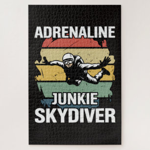 Adrenaline Junkie Skydiver Jigsaw Puzzle
