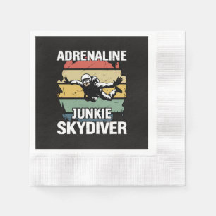Adrenaline Junkie Skydiver Napkin
