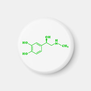Adrenaline Molecular Chemical Formula Magnet