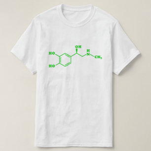 Adrenaline Molecular Chemical Formula T-Shirt