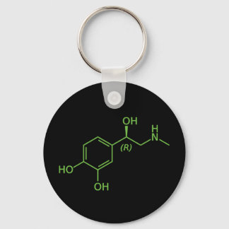 Adrenaline Molecule Chemical Diagram Key Ring
