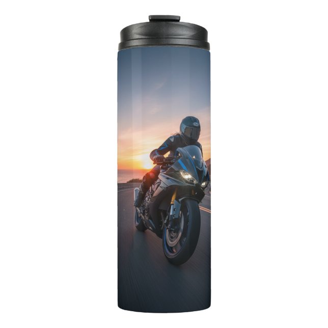 Adrenaline Rush Sports Bike – Dynamic Speed Graphi Thermal Tumbler (Front)