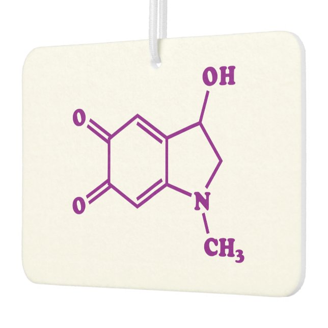 Adrenochrome Molecular Chemical Formula Car Air Freshener (Left)