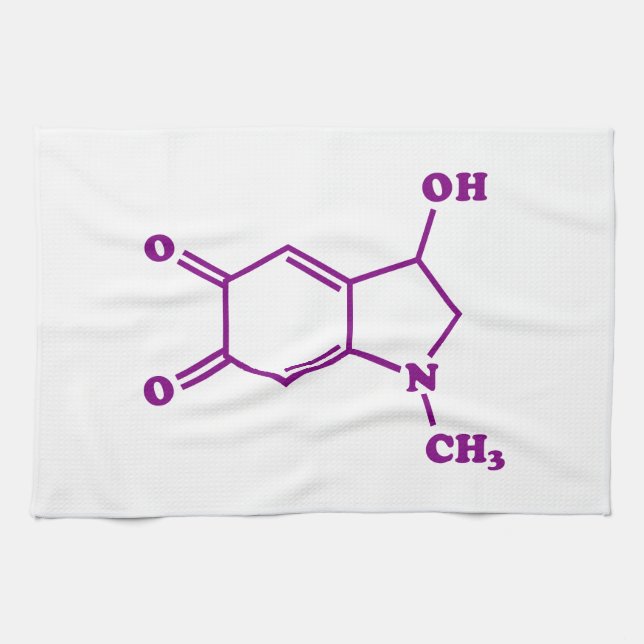 Adrenochrome Molecular Chemical Formula Tea Towel (Horizontal)