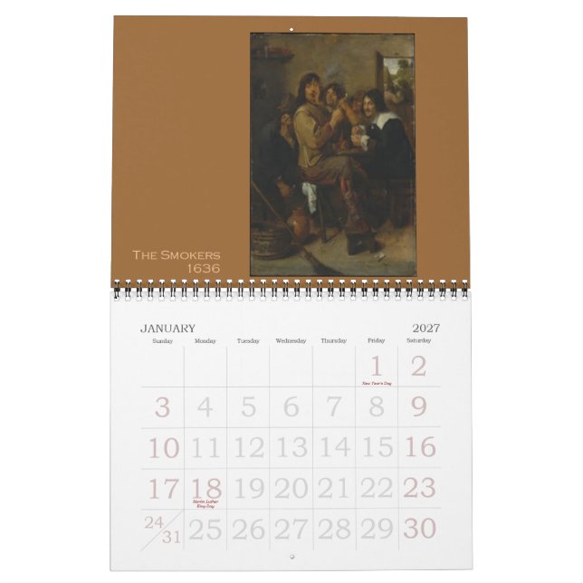 Adriaen Brouwer 2013 Calendar (Jan 2027)