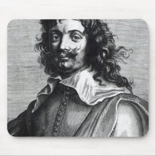 Adriaen Brouwer, engraved by Edme de Boulonois Mouse Pad