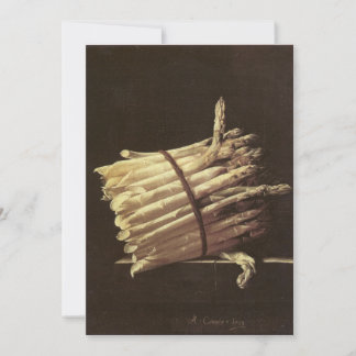 Adriaen Coorte - Still Life of Asparagus Invitation