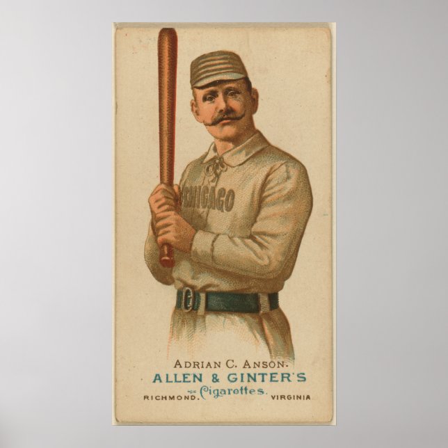 Adrian C. Anson, Chicago White Stockings Poster (Front)