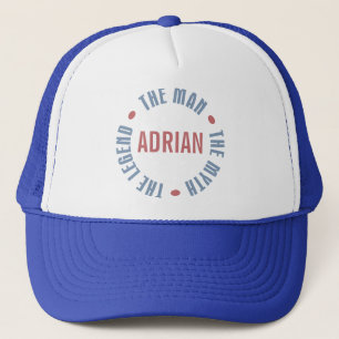 Adrian Man Myth Legend Customisable Trucker Hat